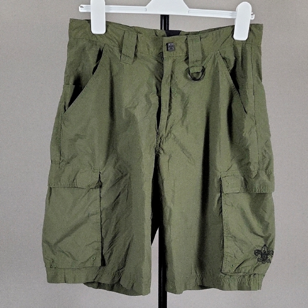 Boy Scouts Of America Cenntennial Uniform Shorts, Dark Olive, Adult Small